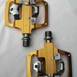 KCNC NOW8 Kombipedal LIGILO AM, Gold, 352 G/pr, CroMo Axle, 6 Pins