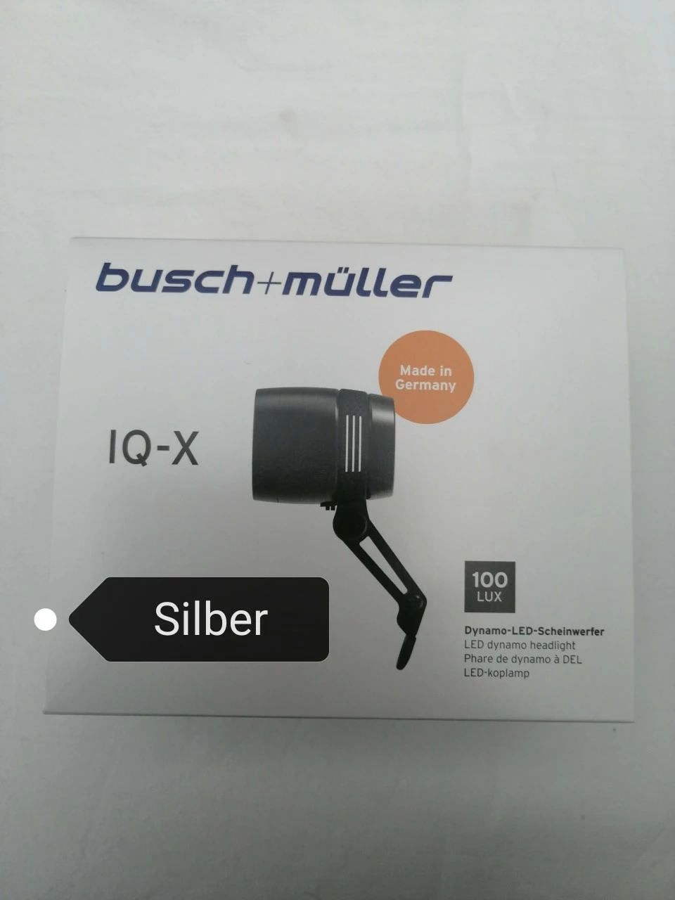 B&M Dynamo-Scheinwerfer IQ-X Silber Eloxiert 164RTSNDI 4 B&M Dynamo-Scheinwerfer IQ-X Silber Eloxiert 164RTSNDI – Bild 2