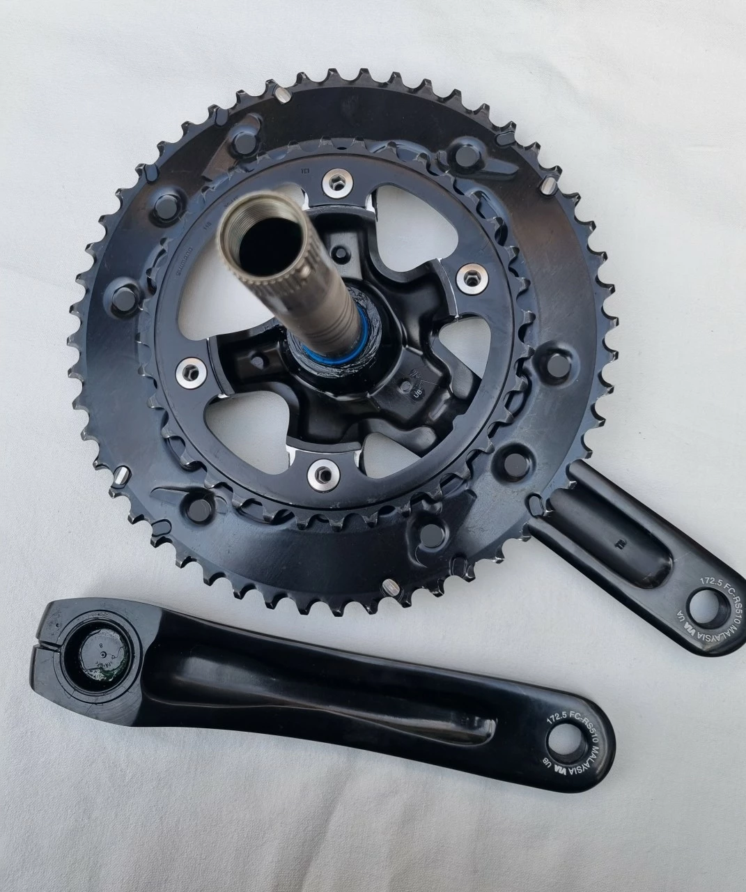 Shimano Kurbelgarnitur FC-RS510 2x11Fach 172,5 Mm 52-36 Zähne 4 Shimano Kurbelgarnitur FC-RS510 2x11Fach 172,5 Mm 52-36 Zähne – Bild 2