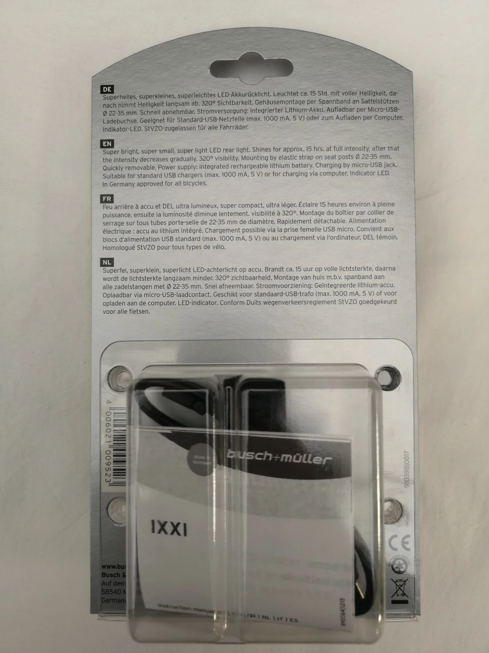 B&M LED-Batterierücklicht IXXI 383 4 B&M LED-Batterierücklicht IXXI 383 – Bild 2