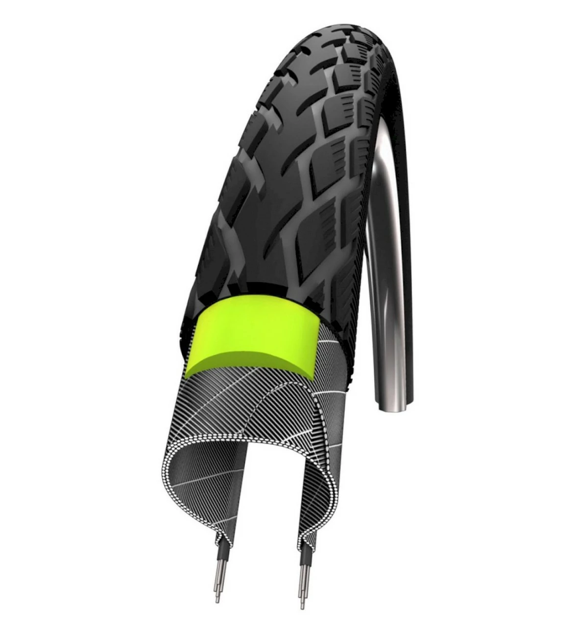 Schwalbe Fahrradreifen Marathon Green Guard HS 420 Schwarz Reflex 28-622 28 X 1,10 700x28C 3 Schwalbe Fahrradreifen Marathon Green Guard HS 420 Schwarz Reflex 28-622 28 X 1,10 700x28C