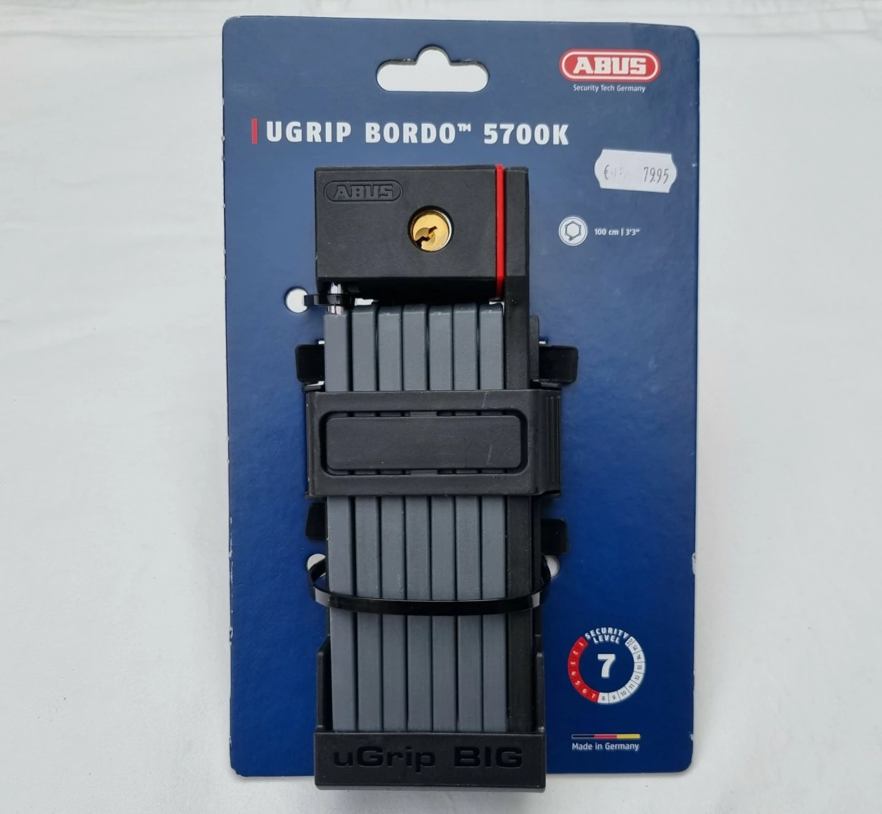 Abus Bordo Faltschloss UGrip Bordo 5700 100cm 3 Abus Bordo Faltschloss UGrip Bordo 5700 100cm