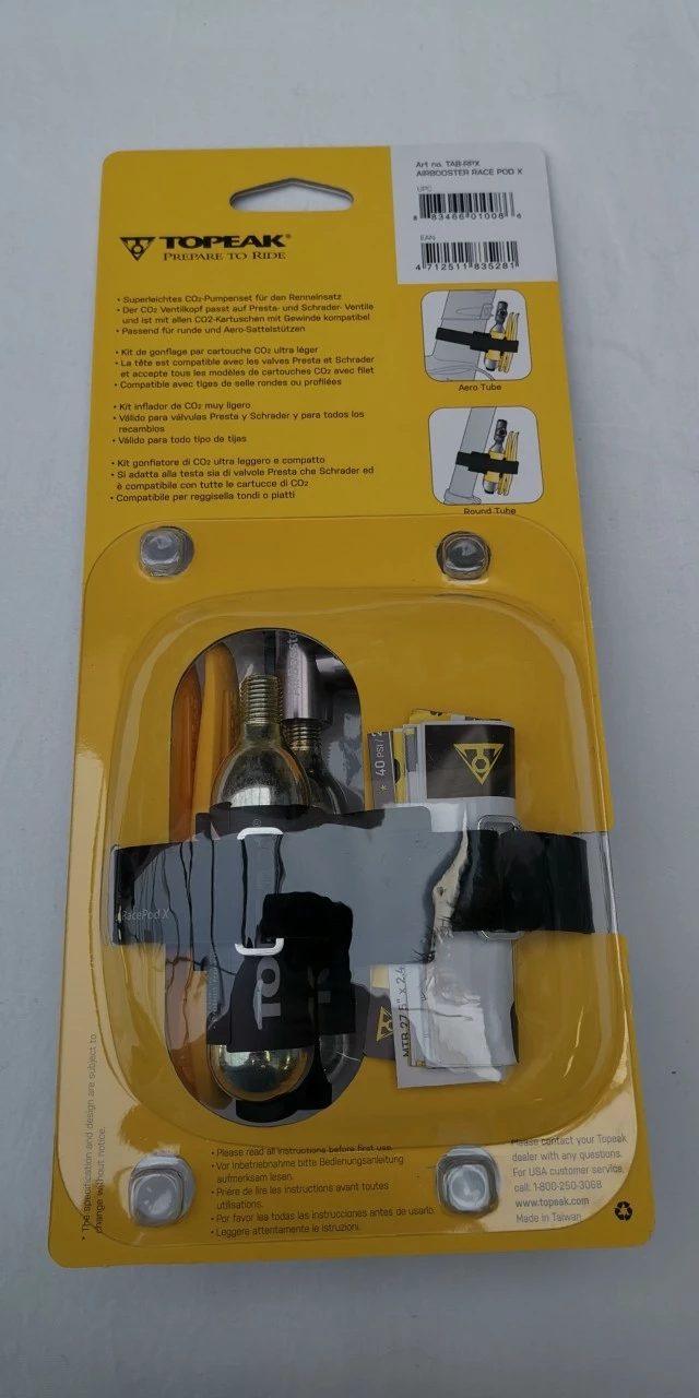 Topeak Airbooster Race Pod X CO2 Mini Pumpe 4 Topeak Airbooster Race Pod X CO2 Mini Pumpe – Bild 2