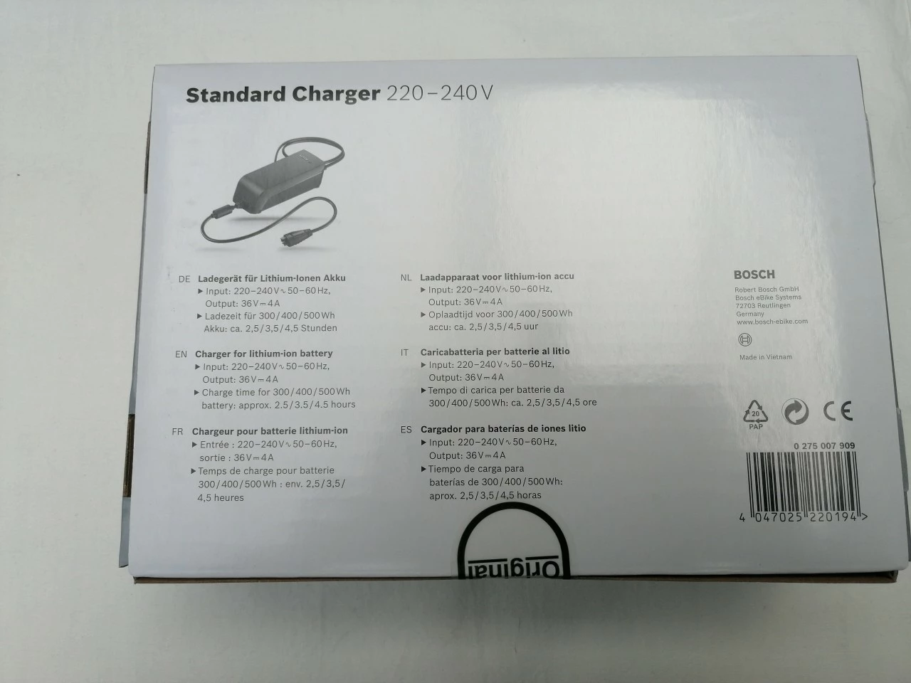 Bosch Standard Charger, 4 A Ladegerät Mit EU Netzkabel 4 Bosch Standard Charger, 4 A Ladegerät Mit EU Netzkabel – Bild 2
