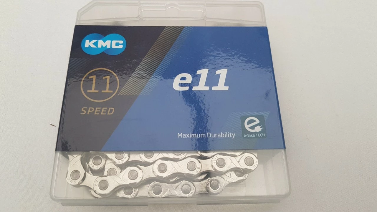 KMC E-Bike Kette E11 Silver 11-fach Silber 122 Glieder Extrem Haltbar 5 KMC E-Bike Kette E11 Silver 11-fach Silber 122 Glieder Extrem Haltbar – Bild 3