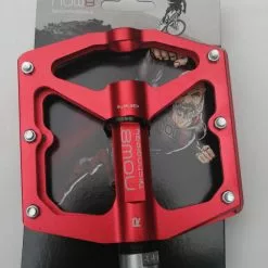 KCNC Now8 Flatpedal M46, Schwarz, 342g/pr, CroMo Axle, 6 Pins -Cannondale m46 rot 1280x1280