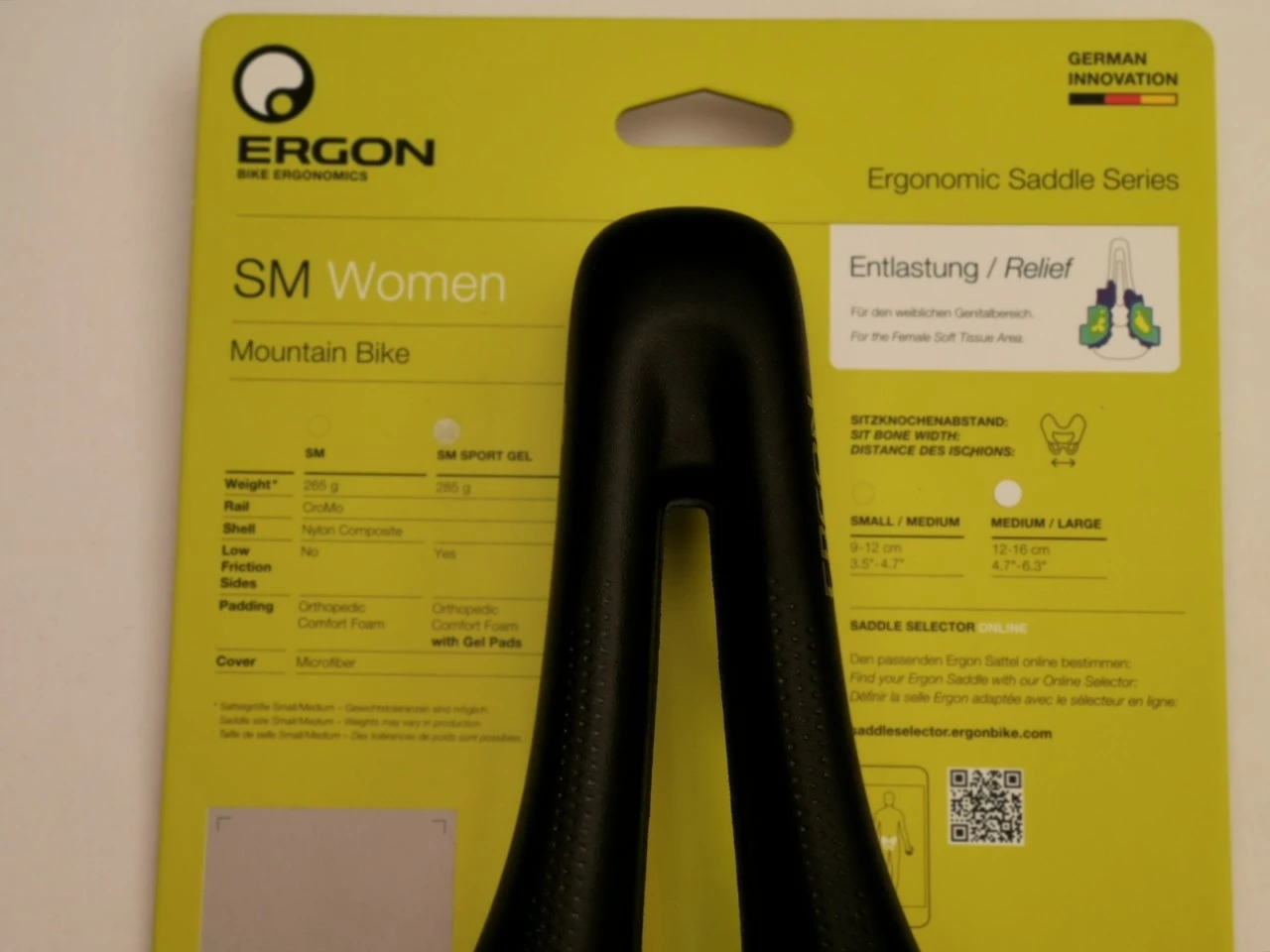 Ergon SM Sport Gel Women Damensattel S/M Stealth Abverkauf 3 Ergon SM Sport Gel Women Damensattel S/M Stealth Abverkauf